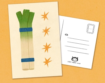 Leek Postcard Print