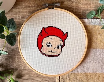 Lil Devil Kewpie PDF Cross Stitch Pattern - Digital Download