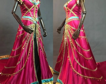 Jasmine Pink Costume Inspired - Jasmine Live Action - Jasmine Adult costume - Disney Princess - Princess Jasmine - Cosplay Costume