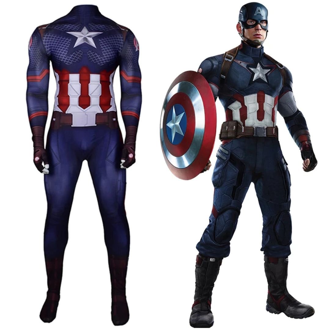 Captain America Cosplay Costume of the Avengers Endgames Costume for ...