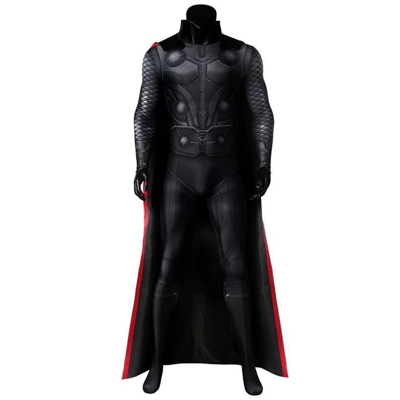 Avengers Infinity War Thor Costume Cosplay Suit With Cloak image 1