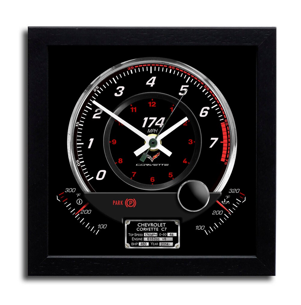 Corvette Wall Clock - Etsy