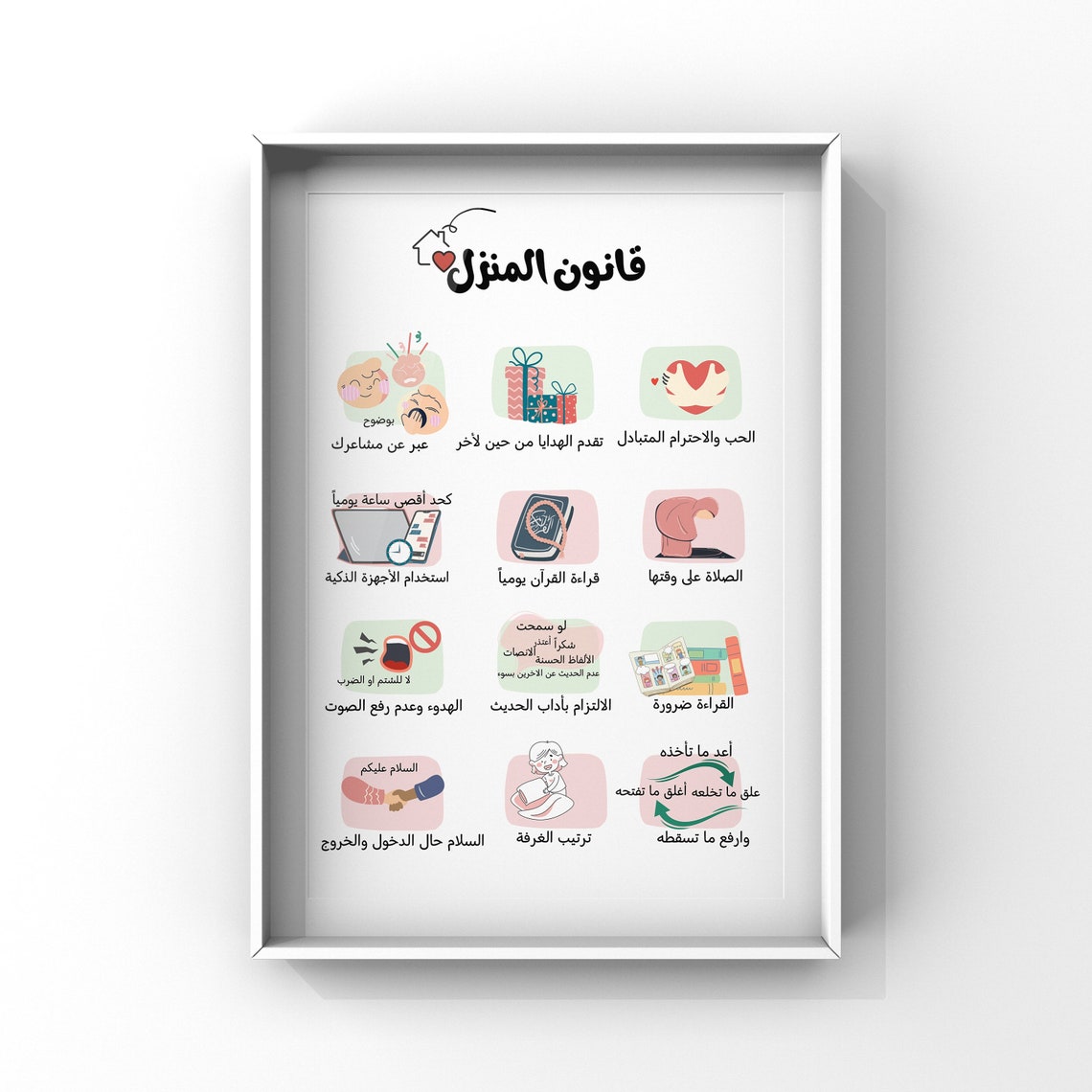 Kids, Behaviour Print, Digital File, Download, Kids Wall Art, Family ...