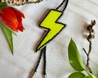 Lightning bolt - bolo tie