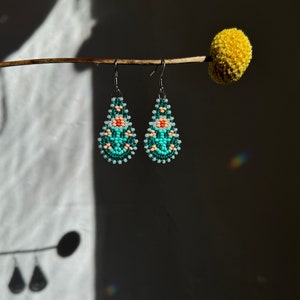 Bluma Drops - Petit/Bubbelah - turquoise, pêche, perle