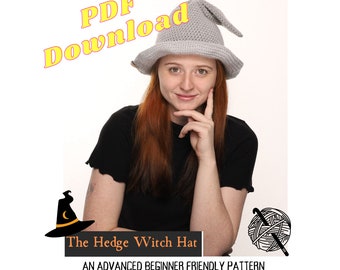 CROCHET PATTERN Hedge Witch Hat