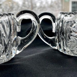 Vintage Cut Crystal Creamer and Sugar Bowl
