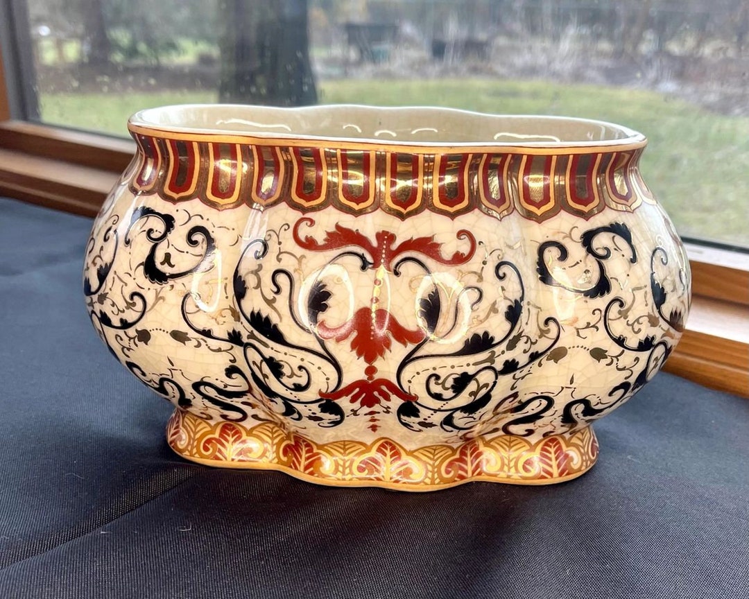 Amita Vintage Porcelain Planter/flowerpot Etsy