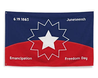 Juneteenth Celebration Flag | Emancipation Day Flag | Freedom Day Decor | June 19, 1865 Commemorative Banner | African American History