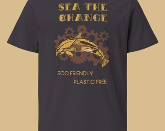 エコフレンドリーなクジラTシャツ 環境保護主義者Tシャツ 海を守るTシャツ シャチシャツ 自然愛好家シャツ 保護シャツ