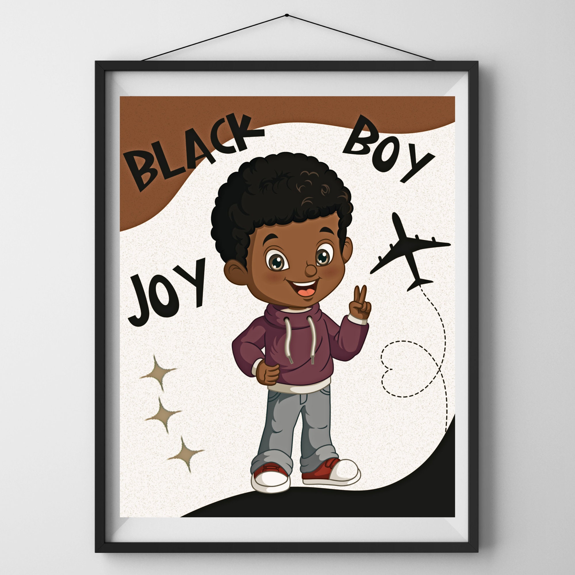 Black Boy Joy Digital Download Black Boy Wall Art African American Art