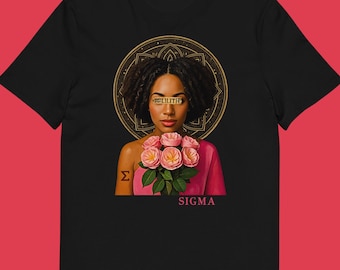 Klimafreundliches Omega-Frauen-Shirt schwarze Frau T-Shirt Selbstfürsorge-T-Shirt Bio-Baumwolle als Lilith-Shirt Bio-Baumwollhemd schwarzes Afro-Göttin-Hemd