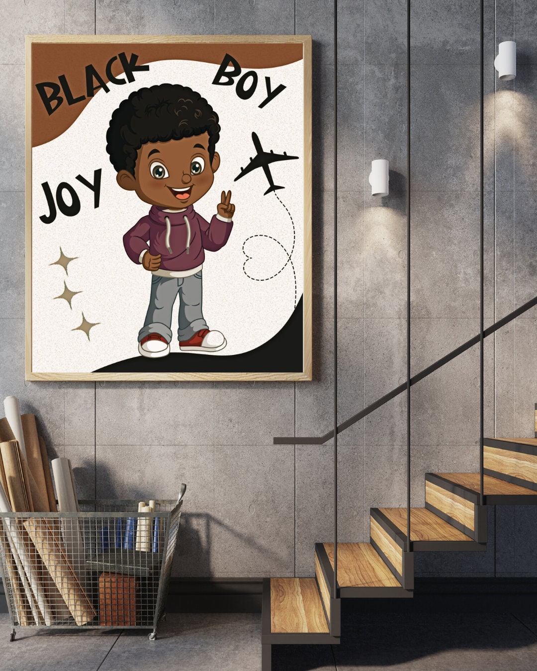 Black Boy Joy Digital Download Black Boy Wall Art African American Art