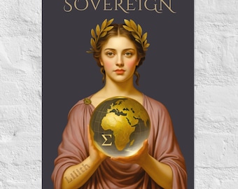 Signierte Lilith-Sigma-Wandkunst Sovereign Lilith Poster Feminine Power Mythologie Poster Klassisches Lilith-Signatur-Poster Ermächtigte Frau Göttin Wandkunst