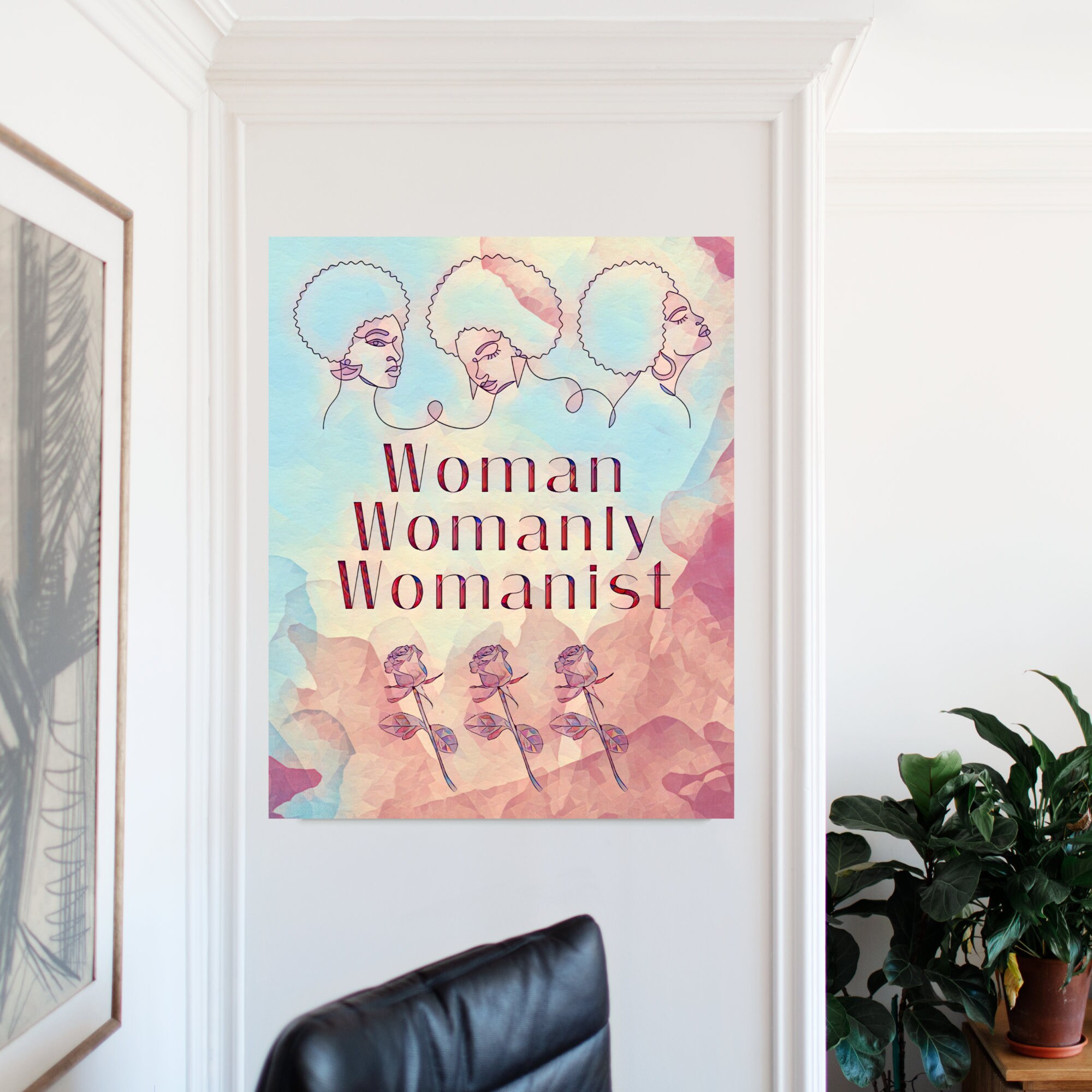 Digital Download Black Woman Wall Art Printable Wall Art Womanist Wall ...