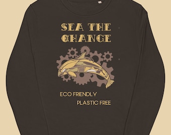 Eco Friendly Whale Sweatshirt  Environmentalist Sweatshirt Protect The Ocean Sweatshirt Orca Shirt Nature Lover Shirt Conservation Shirt
