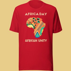 Unisex Afrika dag shirt vier Afrika tshirt afrocentrisch shirt Afrikaanse kaart tshirt zwarte geschiedenis tshirt Afrika diaspora maand shirt