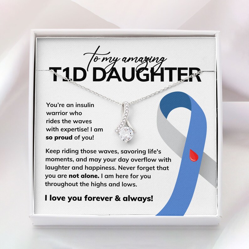 Diabetes Awareness Necklace, Diabetes Warrior, Diabetic Gift, Diabetes ...