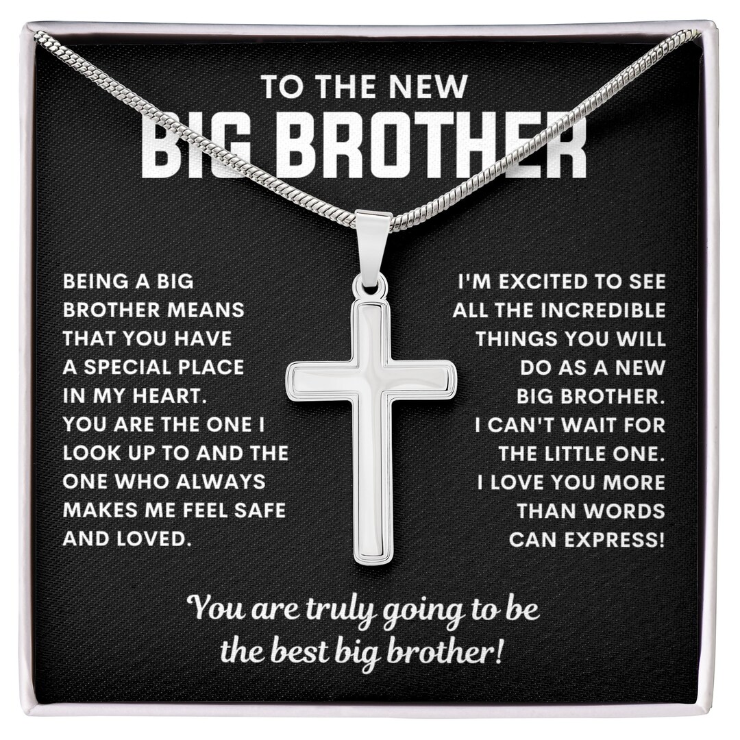 New Big Brother Necklace, Future Big Brother Gift, Gifts for New Big