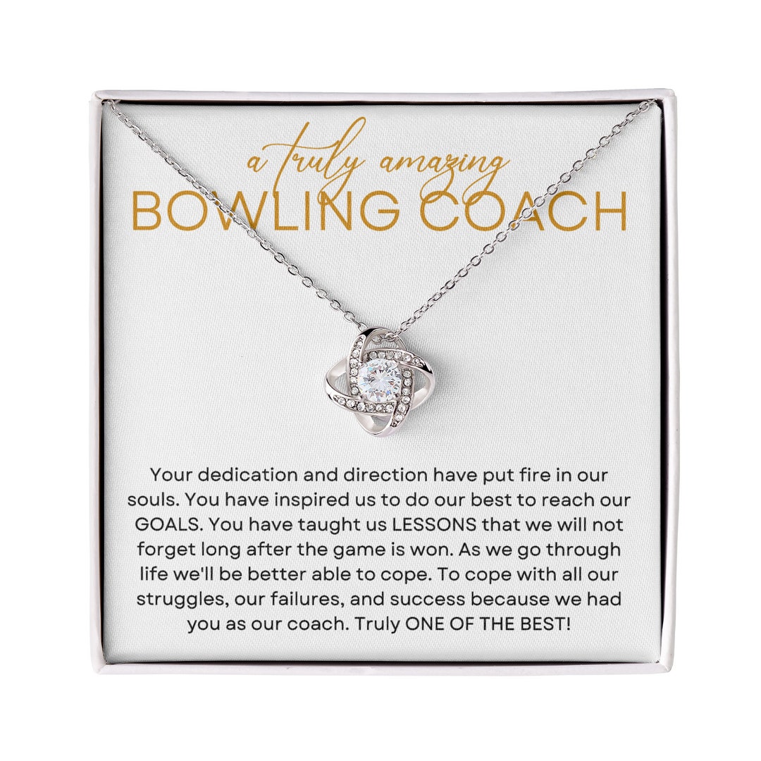 Bowling Coach Necklace, Bowling, Bowling Ornament, Coach Ornament, Bowling Coach Gift Etsy