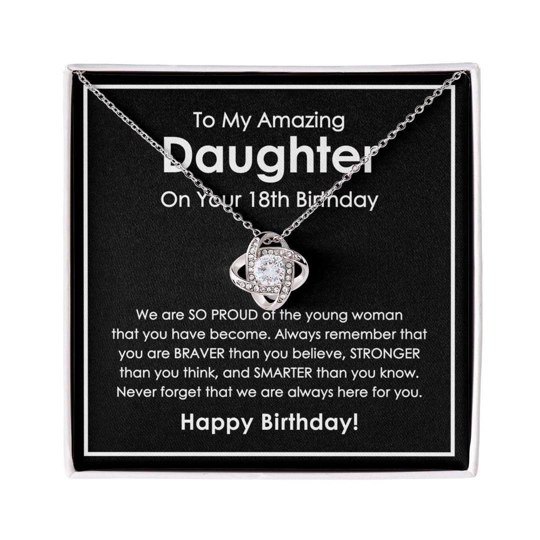 Teenage Daughter 18th Birthday Necklace, Daughter Eighteenth Birthday ...
