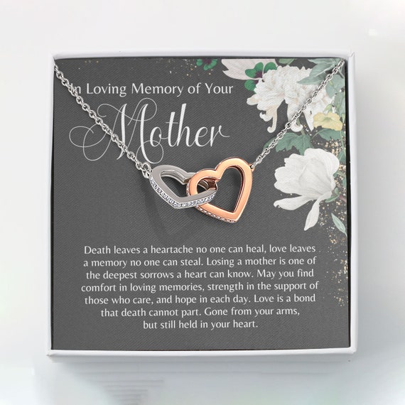 Memorial jewelry for loss of best sale mother