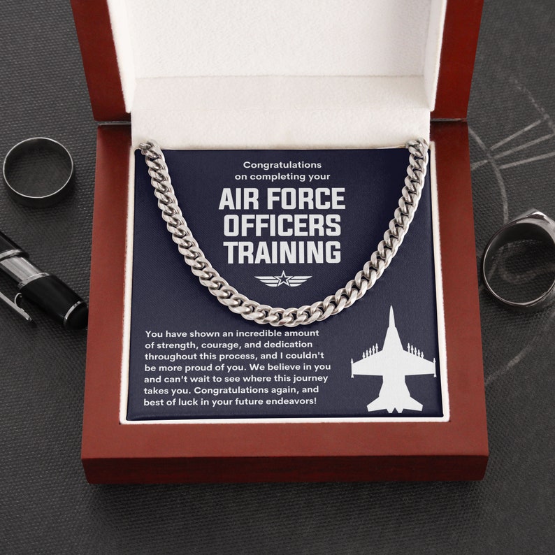 Air Force Officers Training Graduation Necklace, Gift for Son, Brother ...