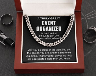 party plan jewelry companies Event Organizer Necklace, Gift for Event Organizer, Thank You Event Organizer, Appreciation for Event Organizer, Event Organizer Retirement