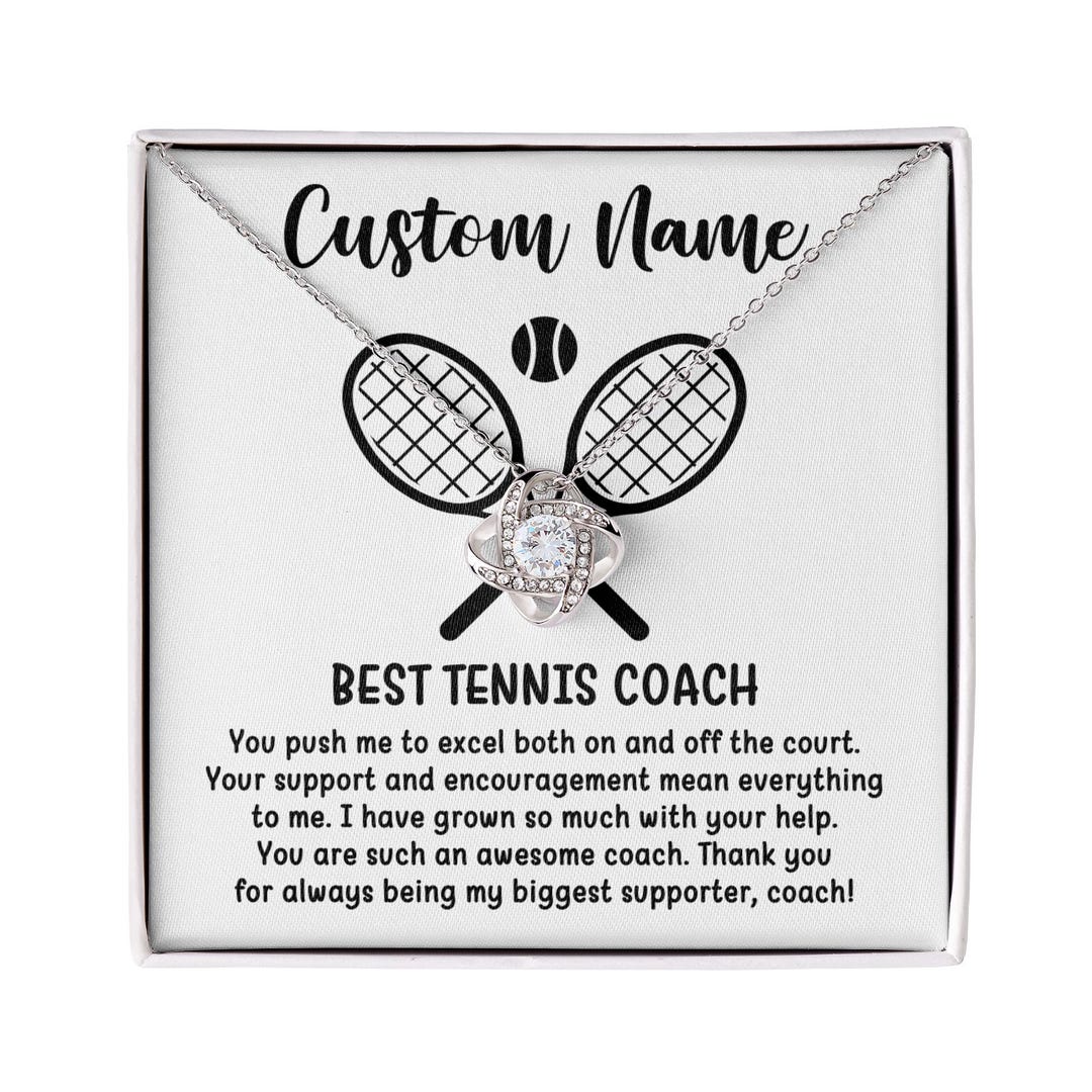 Personalized Tennis Coach Necklace, Tennis Coach Gifts for Woman