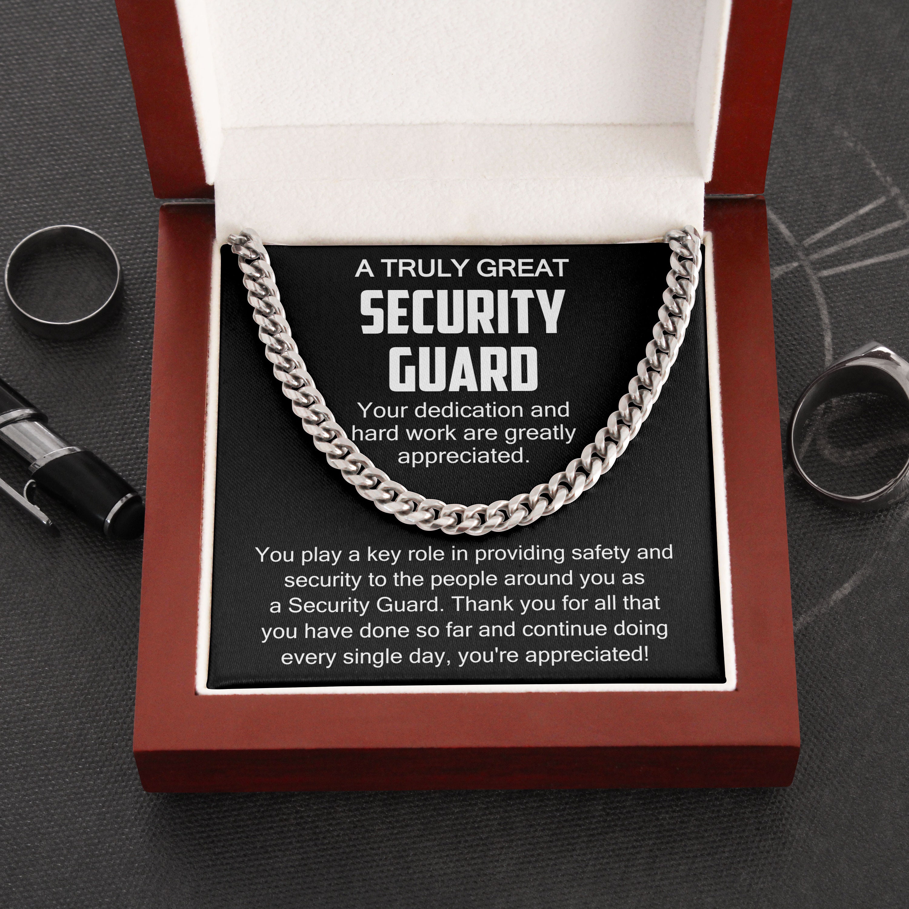 Security Guard Necklace Gift for Security Guard Thank You Etsy