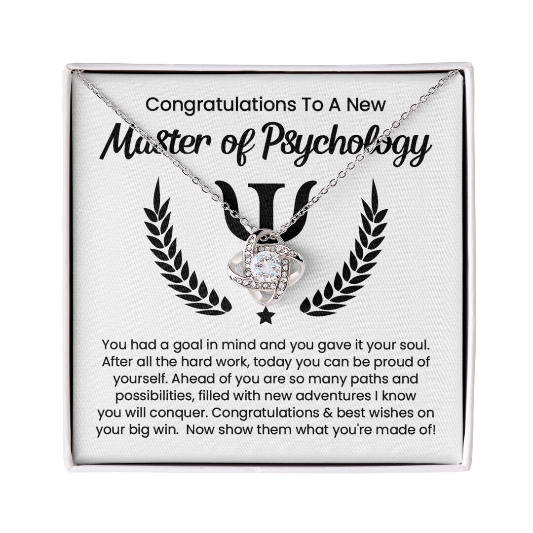 Master of Psychology Necklace, Psych Major Graduation Gift, Psychology