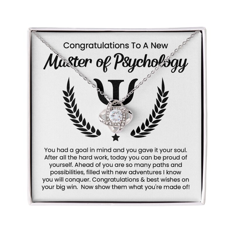 Master of Psychology Necklace Psych Major Graduation Gift Etsy
