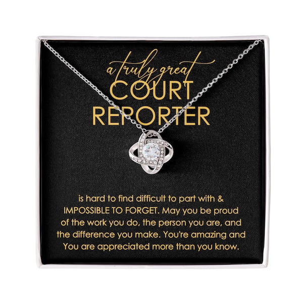 Court Reporter Necklace, Gift for Court Reporter, Retirement Gift for Court Reporter, Court Reporter Appreciation Gift