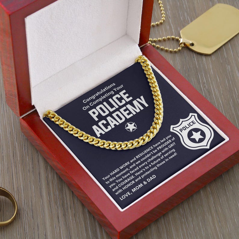 Police Academy Graduation Gift for Son Stepson, Future Police Officer