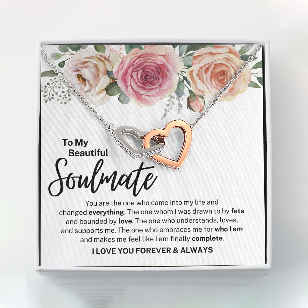 To My Soulmate Necklace Gift for Future Wife, Anniversary Gift for Her ...
