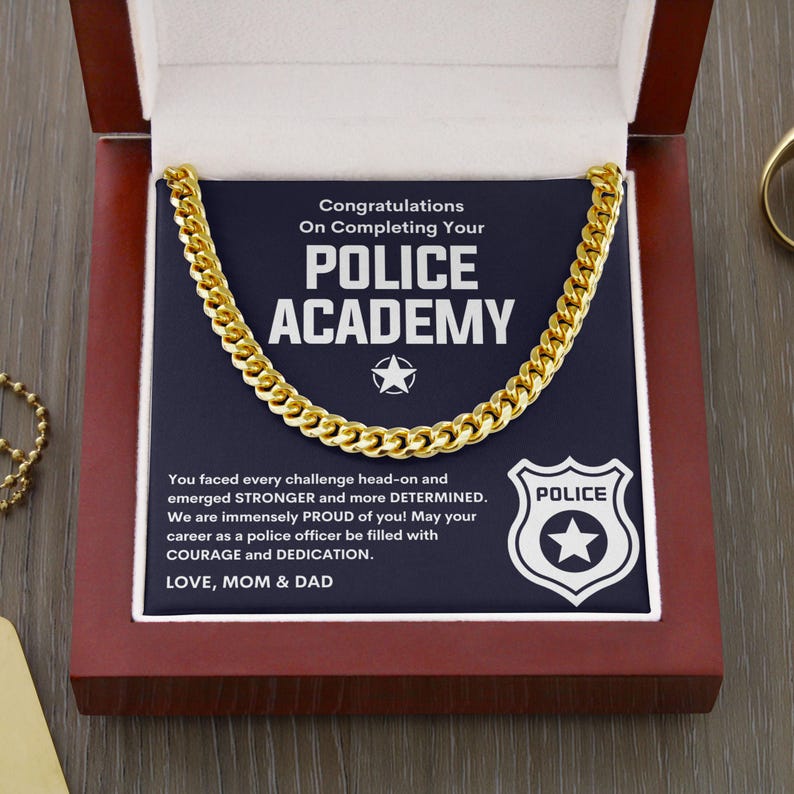 Police Academy Graduation Gift for Son Stepson, Future Police Officer