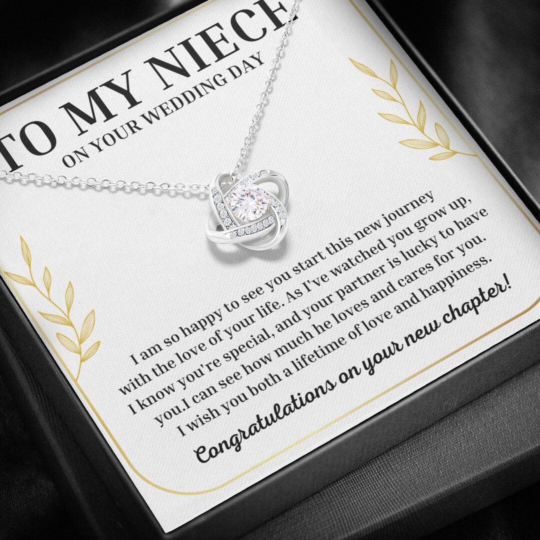 To My Niece on Your Wedding Day Gift for Niece Wedding Keepsake Gift