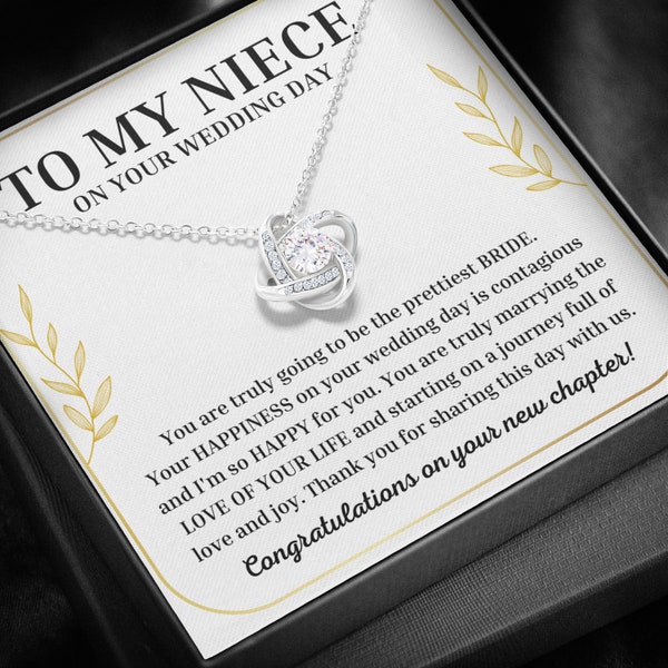 To My Niece On Your Wedding Day Gift For Niece Wedding Keepsake Gift From Aunt To Niece Gifts For Bride From Aunt, Bridal Shower