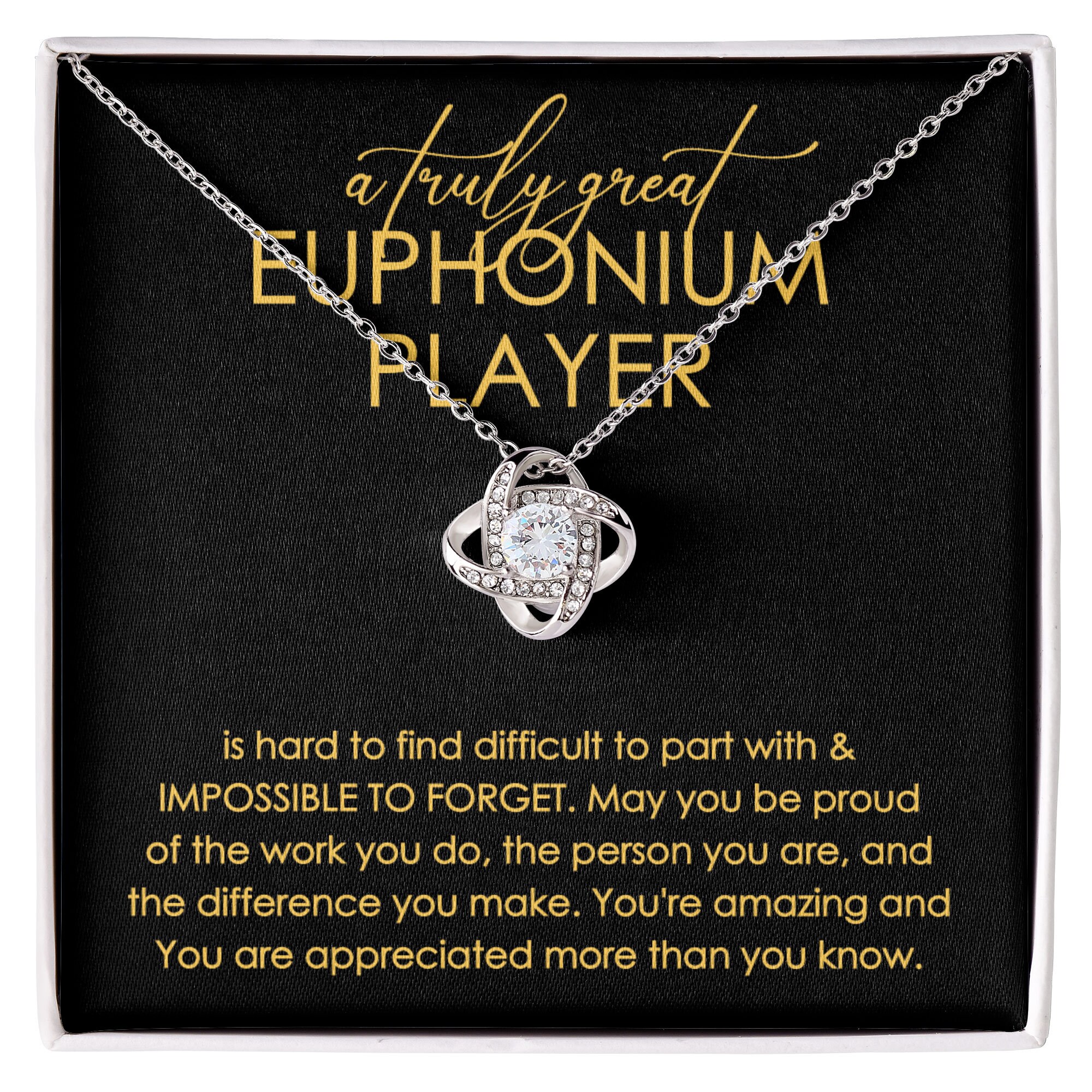 Euphonium Player Necklace Gift for Euphonium Player Thank You