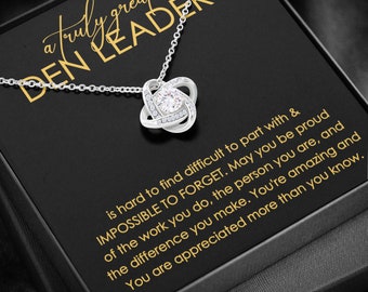 Den Leader Necklace, Gift for Den Leader, Thank You Den Leader, Appreciation Gift for Den Leader, Cub Scout Gift for Leader, Scout Leader