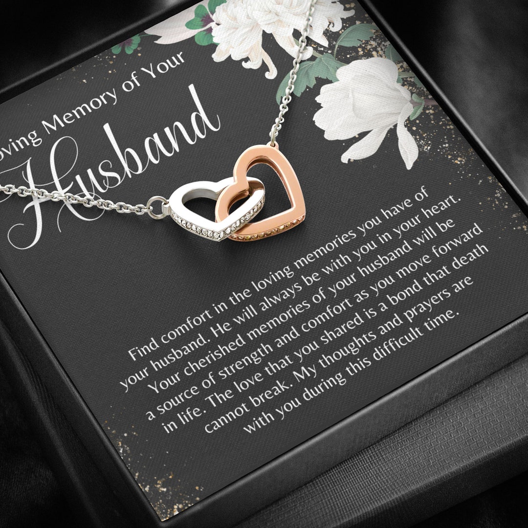 Loss of Your Husband Necklace, Condolence Gift, Sympathy Gift Loss of