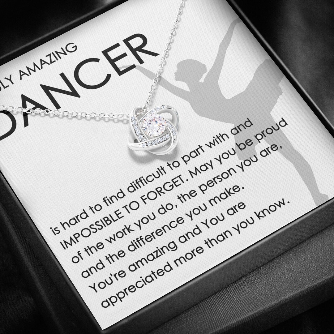Dancer Necklace Gift for Dancer Thank You Dancer Etsy