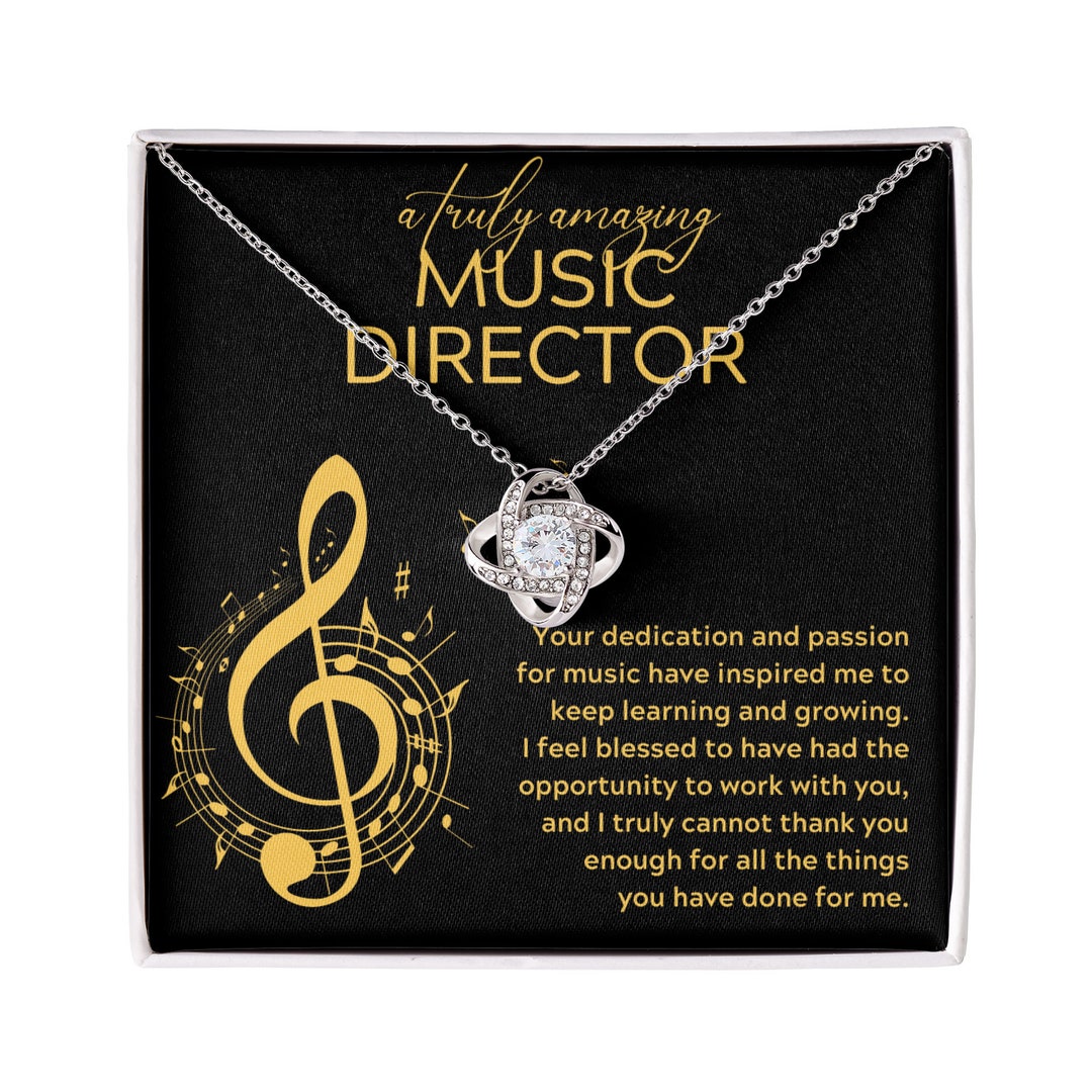 Music Director Necklace, Gift for Music Director, Thank You Music ...