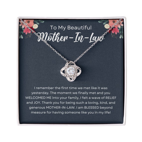 To my mother in law necklace discount