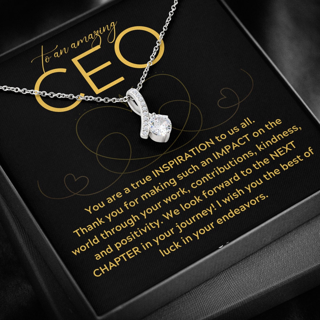 CEO Necklace Gift for CEO Thank You CEO Appreciation for Etsy