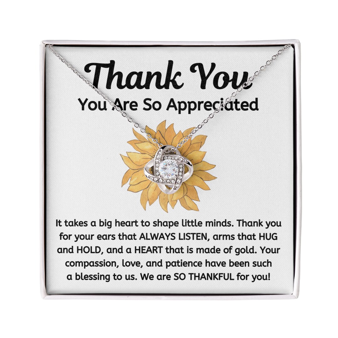 Nanny Necklace Gift for Babysitter Daycare Provider Child Etsy