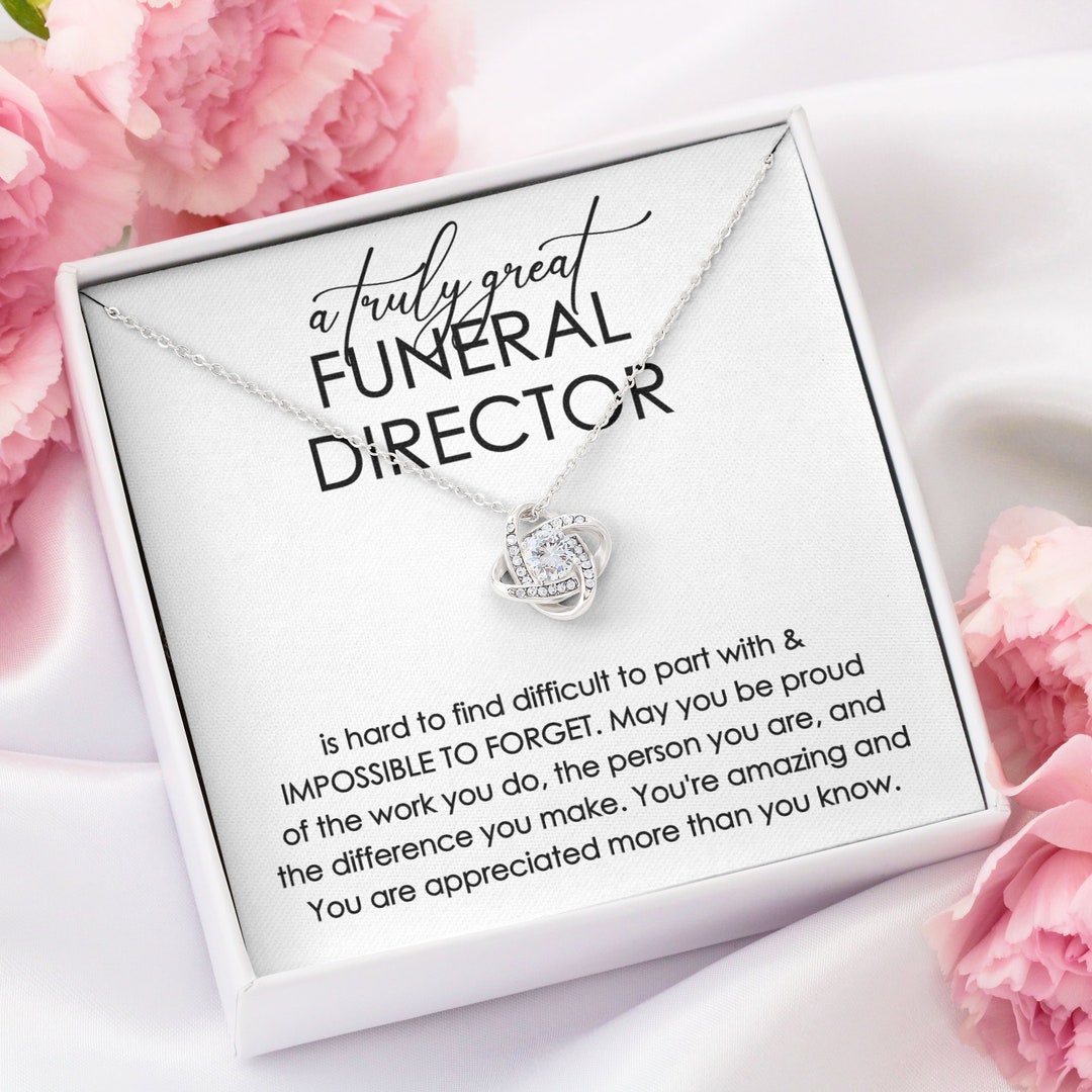 Funeral Director Necklace Gift for Funeral Director Thank Etsy