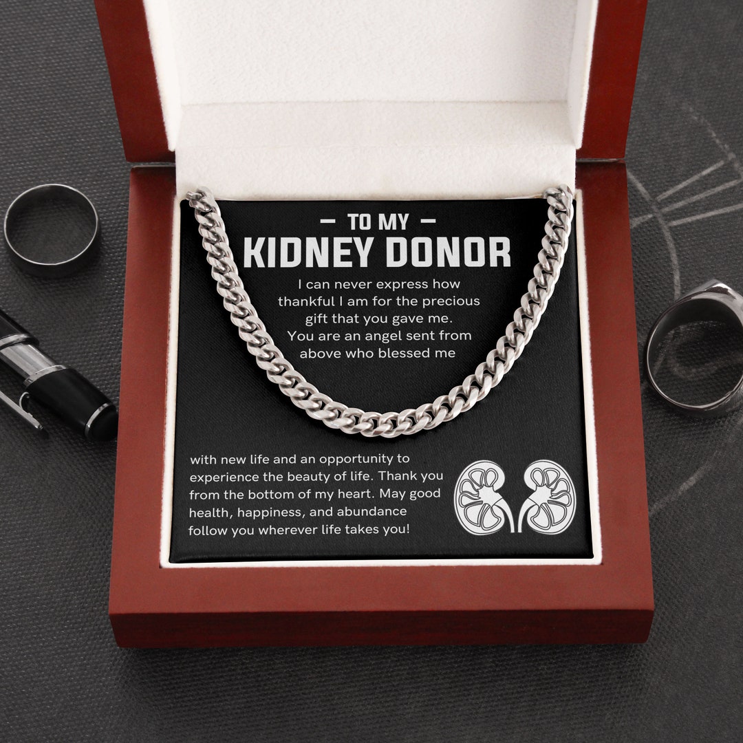 Kidney Donor Necklace Kidney Diseases Dad Kidney Survivor Etsy