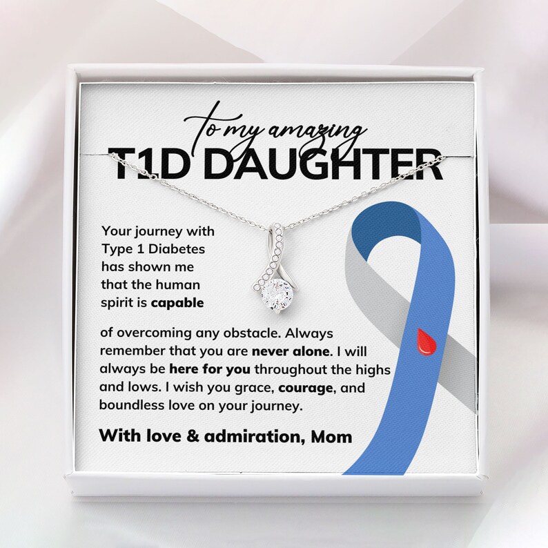 Diabetes Awareness Necklace, Diabetes Warrior, Diabetic Gift, Diabetes ...