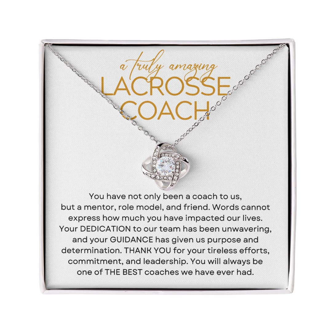 Lacrosse Coach Necklace, Gift for Lacrosse Coach, Thank You Lacrosse ...